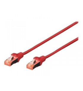 Cat 6 u/utp patch cord-lszh10p/awg 26/7 0.25 m10 pieces red