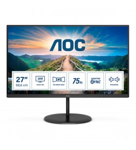 Aoc v4 q27v4ea led display 68,6 cm (27") 2560 x 1440 pixel 2k ultra hd negru