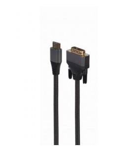 Cablu gembird cc-hdmi-dvi-4k-6, hdmi - dvi, 1.8m, black
