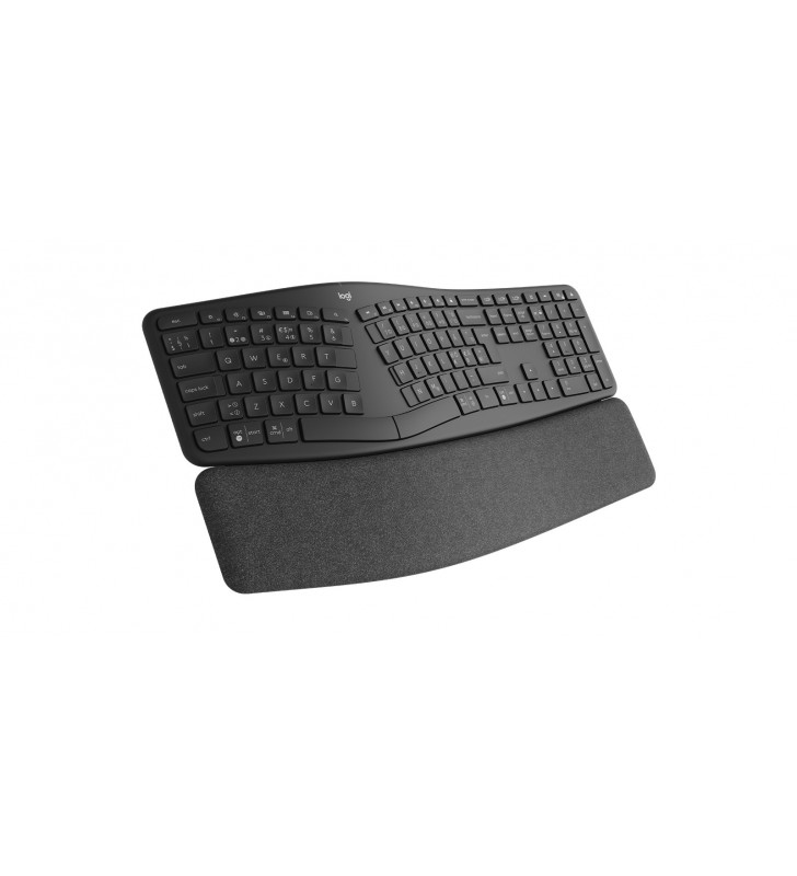 Logitech ergo k860 tastaturi rf wireless + bluetooth italiană negru