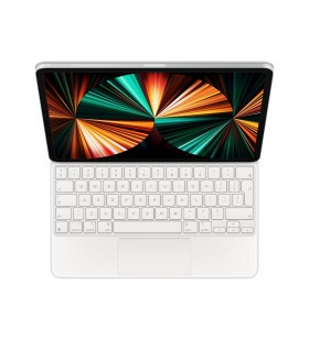 Husa cu tastatura apple magic keyboard pentru ipad pro 12.9" (gen.5) alb, layout ro