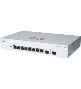 Cisco business switching cbs220 smart 8-port gigabit poe 65w 2x1g sfp uplink external power supply