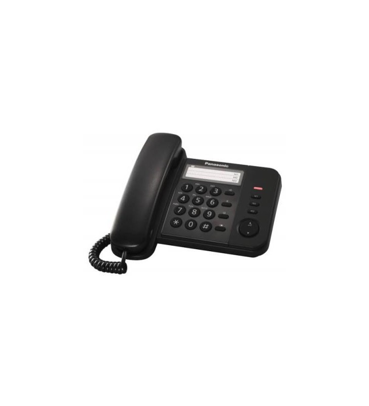 Telefon analogic panasonic kx-ts520fxb, negru