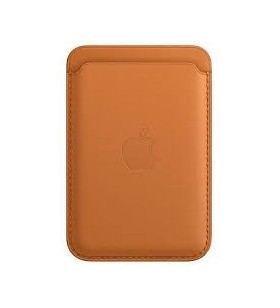 Iphone leather wallet/with magsafe - golden brown