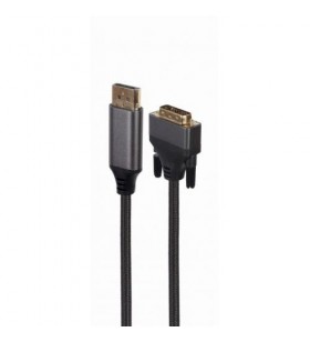 Cablu gembird cc-dpm-dvim-4k-6, displayport - dvi, 1.8m, black