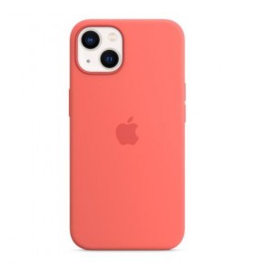 Protectie pentru spate apple magsafe silicone pentru iphone 13, pink pomelo