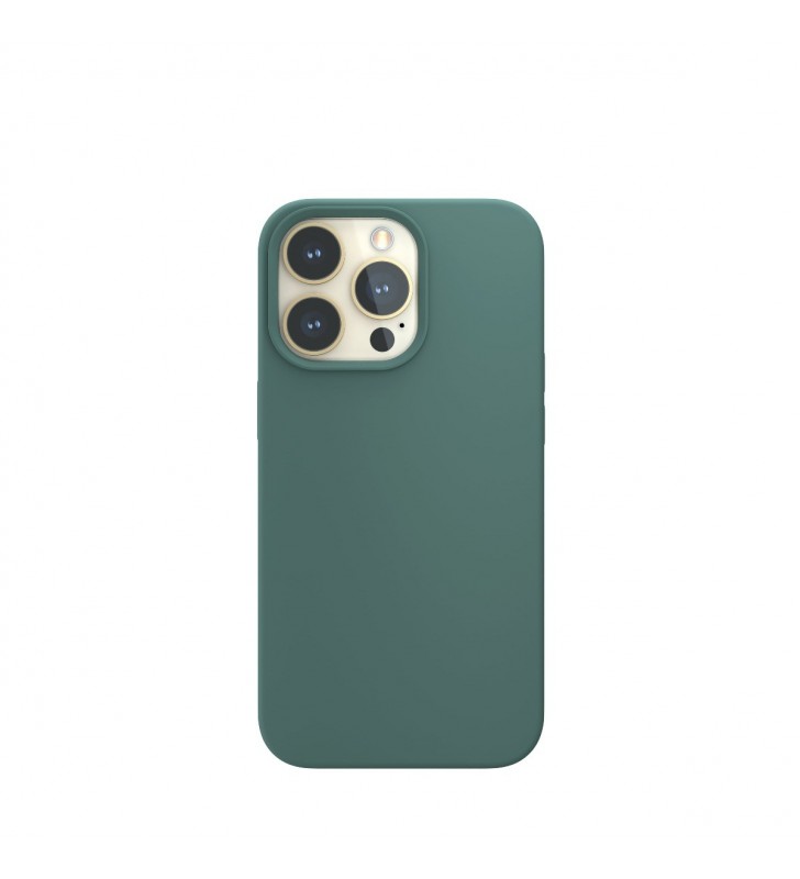 Husa de protectie next one cu magsafe pentru iphone 13, silicon, verde