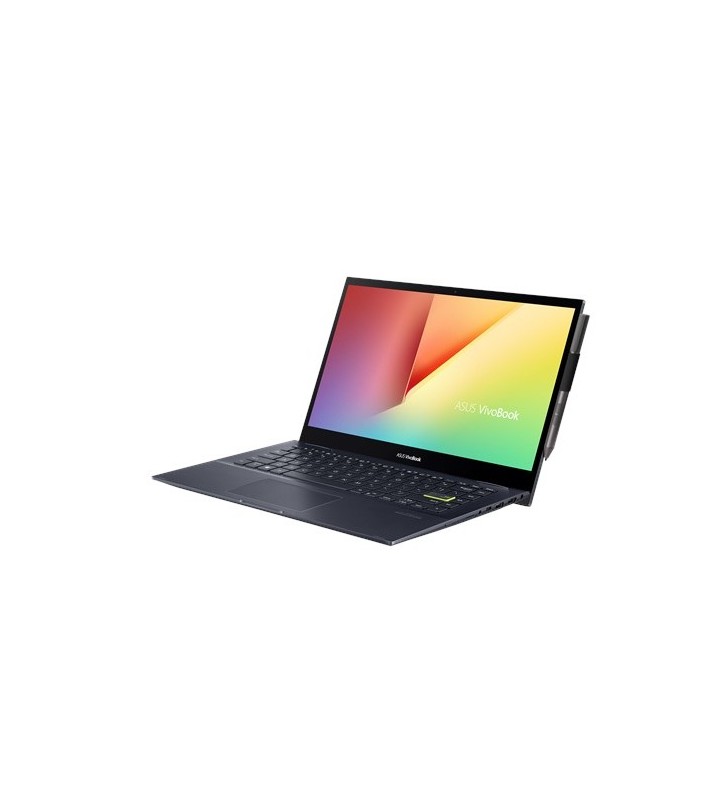 Laptop 2-in-1 asus vivobook flip 14 tm420ia-ec057t, amd ryzen 5 4500u, 14inch touch, ram 8gb, ssd 256gb, amd radeon graphics rx vega 6, windows 10, black