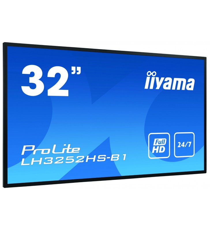 Iiyama lh3252hs-b1 afișaj semne panou informare digital de perete 80 cm (31.5") ips full hd negru procesor încorporat android