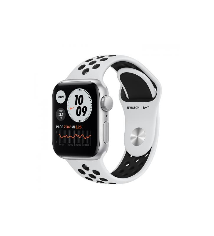 Smartwatch apple watch nike se, 1.78inch, curea silicon, silver-platinum/black