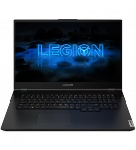Laptop gaming lenovo legion 5 17imh05h cu procesor intel core i7-10750h pana 5.00 ghz, 17.3", full hd, 144hz, 16gb, 512gb ssd, nvidia geforce gtx 1660 ti 6gb, free dos, phantom black
