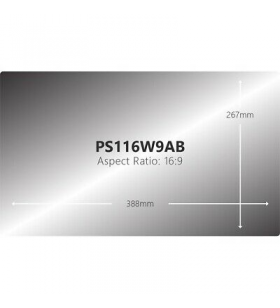 V7 ps116w9ab filtre de protecție pentru monitor cadru film protecție ecran 29,5 cm (11.6")
