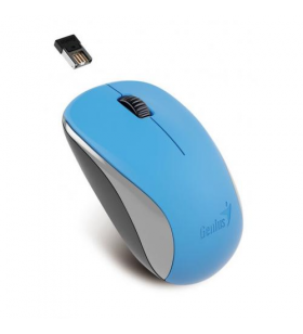 Mouse genius, "nx-7000", pc sau nb, wireless, 2.4ghz, optic, 1200 dpi, butoane/scroll 3/1, , albastru, "31030016402" (include tv 0.15 lei)