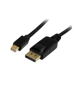 Mdp to dp 1.2 cable 2m 2 pack/m/m black 4k gold