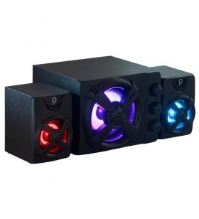 Boxe spacer gaming 2.1, rms: 11w (2 x 3w + 5w), control volum, bass, 14 x led, usb power, black, "spb-thunder" (include timbru