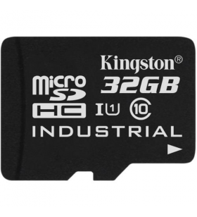 Memory card microsdhc kingston industrial 32gb, class 10, uhs-i u3, v30, a1