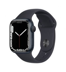 Apple watch 7 gps, 41mm midnight aluminium case, midnight sport band