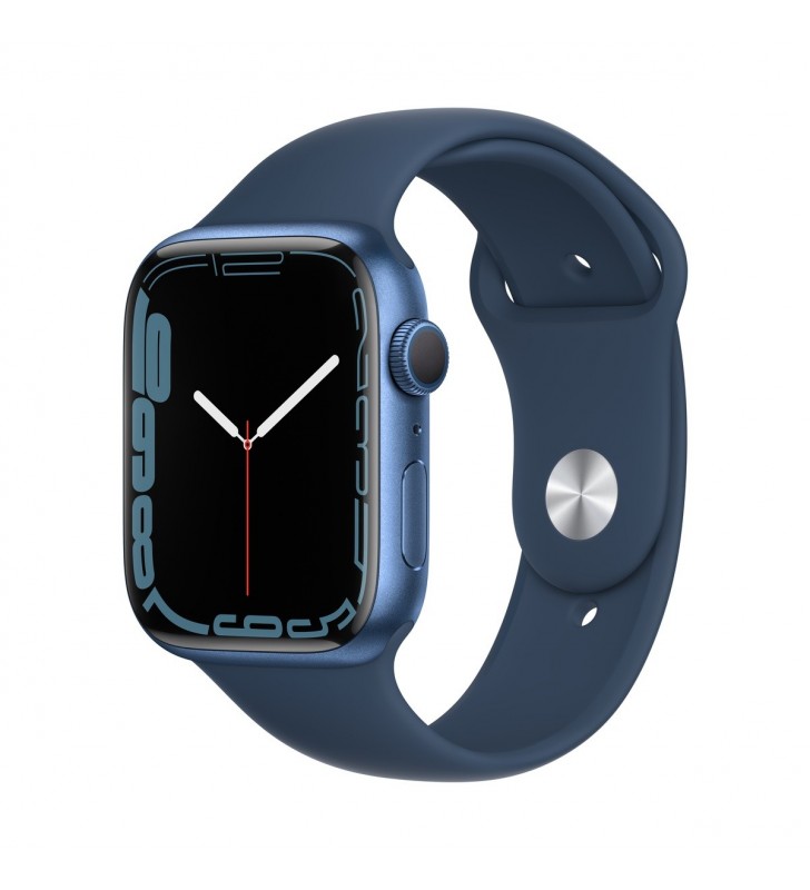 Apple watch 7 gps, 45mm blue aluminium case, abyss blue sport band