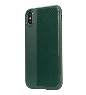 Husa capac spate carbon verde apple iphone x, iphone xs
