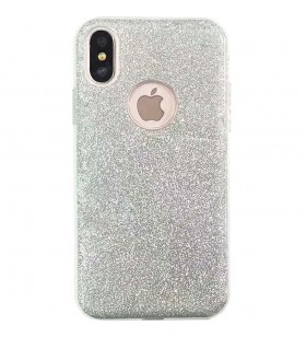 Husa capac spate shine argintiu apple iphone x, iphone xs