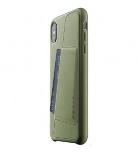 Husa capac spate wallet verde apple iphone xs max