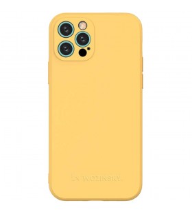 Husa capac spate color galben apple iphone 12 pro max