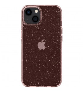 Husa capac spate liquid crystal glitter roz apple iphone 13