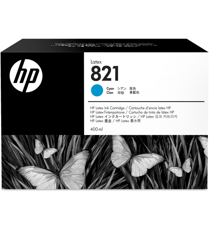 Hp 821 400-ml cyan latex ink cartridge