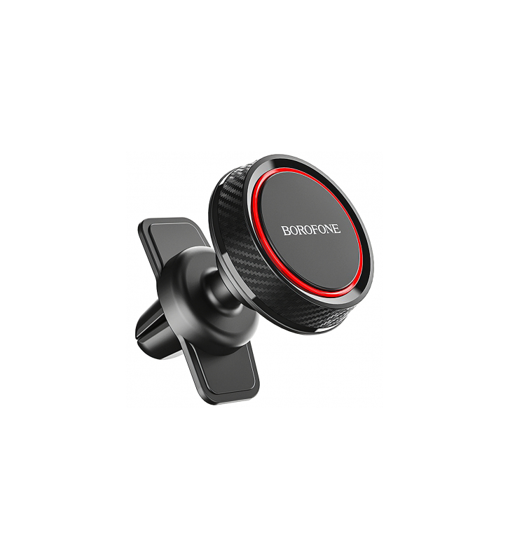 Suport auto universal borofone bh12 journey air outlet, magnetic, negru - rosu