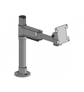 Pole w/ vesa mount on angled/connection joint black