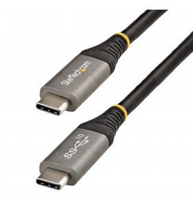 Startech.com usb31ccv50cm cabluri usb 0,5 m usb 3.2 gen 2 (3.1 gen 2) usb c gri, negru