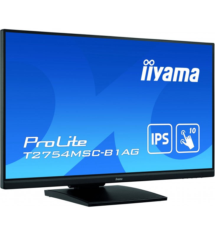 Iiyama prolite t2754msc-b1ag monitoare cu ecran tactil 68,6 cm (27") 1920 x 1080 pixel multi-touch multi-gestual negru