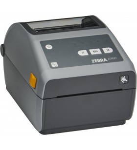Direct thermal printer zd621 203 dpi, usb, usb host, ethernet, serial, btle5, dispenser (peeler), eu and uk cords, swiss font, ezpl