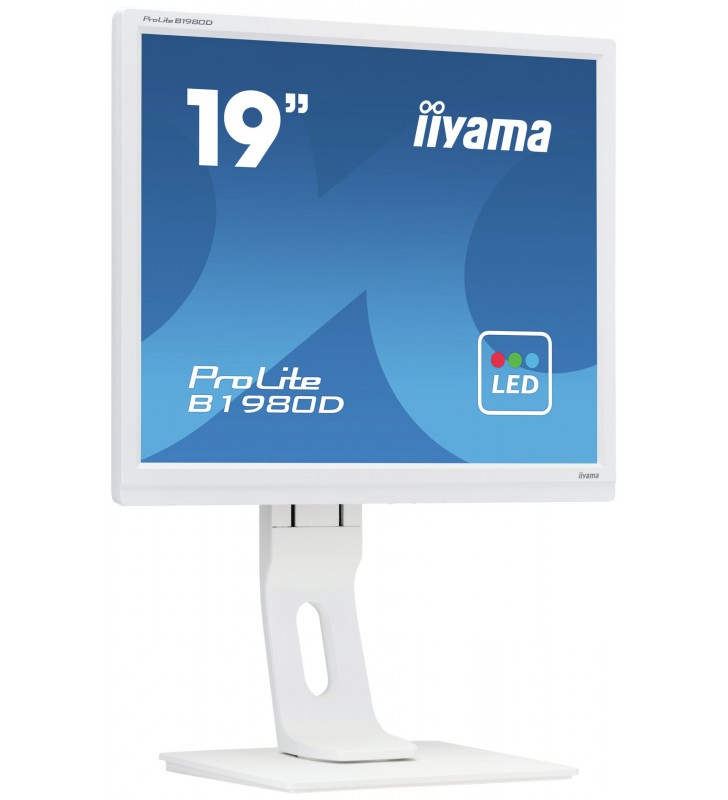 Iiyama prolite b1980d-w1 led display 48,3 cm (19") 1280 x 1024 pixel sxga alb