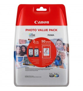 Canon pg-545xl/cl546xl cartușe cu cerneală 2 buc. original productivitate înaltă (xl) negru, cyan, galben, magenta