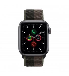 Apple watch se gps + cellular, 40mm space grey aluminium case with tornado/grey sport loop