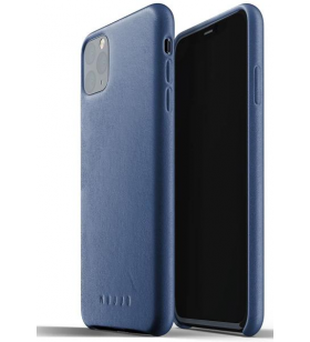 Husă din piele integrală mujjo pentru iphone 11 pro max - albastru monaco (mujjo-cl-003-bl)