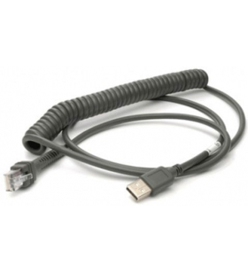 Cablu: usb, negru, tip a, 2,9 m (9,5'), spiralat, putere gazdă