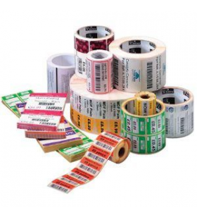 Etichetă, hârtie, termică directă 102x102 mm, z-select 2000d, acoperită, adeziv permanent, miez de 76 mm