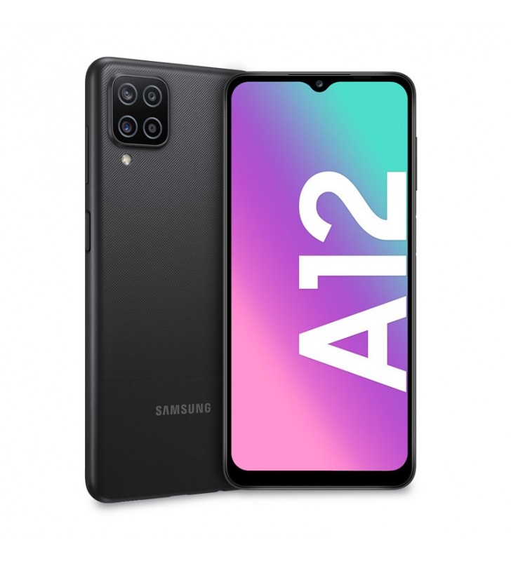 Samsung galaxy a12 sm-a127fzkveue smartphone 16,5 cm (6.5") dual sim 4g usb tip-c 4 giga bites 64 giga bites 5000 mah negru