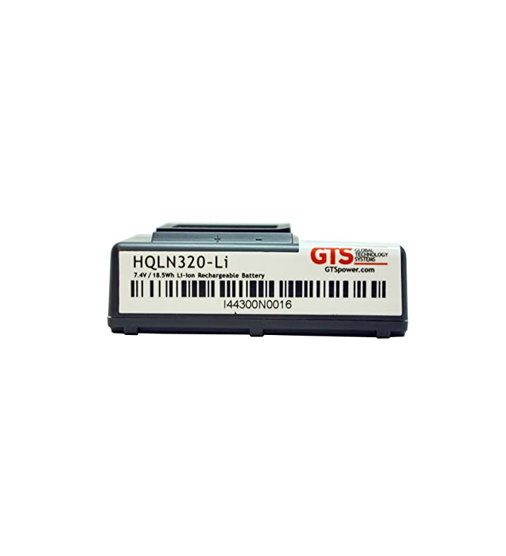 Baterie de schimb gts hqln320-li pentru imprimante portabile zebra qln220/qln320, 2500 mah, liion, 7,4 v