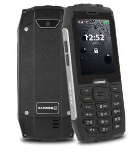 Telefon mobil myphone hammer 4, ecran tft 2.8", 2g, dual sim (negru/argintiu)