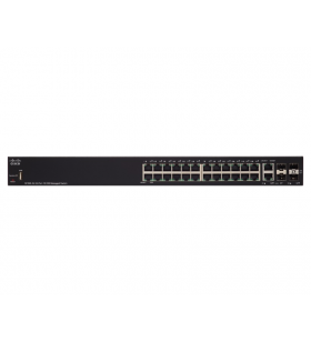 Cisco sf350-24 gestionate l2/l3 fast ethernet (10/100) negru