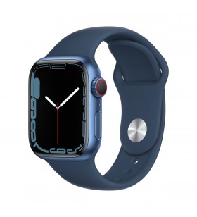 Apple watch 7 gps + cellular, 41mm blue aluminium case, abyss blue sport band