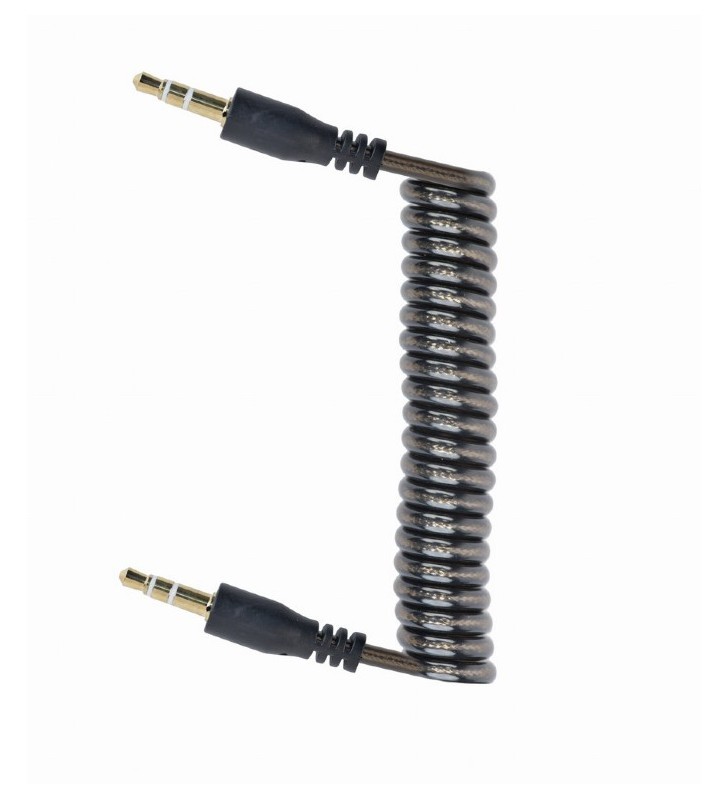 Cablu audio gembird, jack 3.5mm (t) la jack 3.5mm (t), conectori auriti da, 1.8 m, negru, "cca-405-6" (include tv 0.06 lei)
