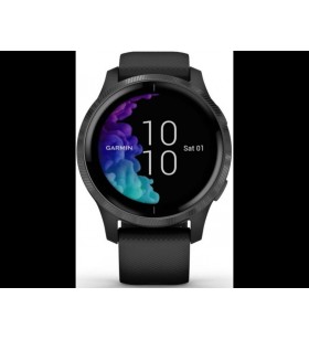 Smartwatch garmin, venu, ecran 1.2 inch, touchscreen da 1.2 inch, conectare prin bluetooth | gps | wifi, albastru granit, "010-02173-04" (include tv 0.15 lei)
