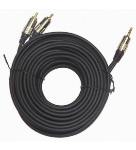 Cablu audio gembird stereo (3.5 mm jack la 2 x rca), 1.5m, conectori auriti, "cca-352-1.5m" (include tv 0.06 lei)