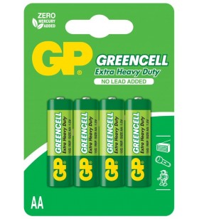 Baterie gp batteries, greencell aa (lr6) 1.5v carbon zinc, shrink 4 buc. "gp15geb-2s4" "gppcc15kc031" (include tv 0.072 lei)