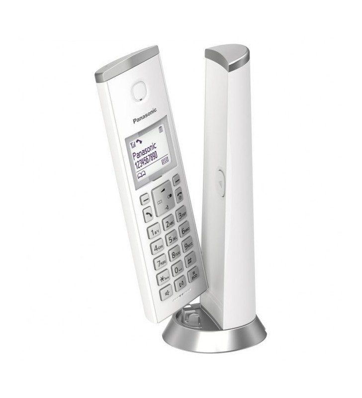 Telefon dect, alb, kx-tgk210fxw, panasonic (include tv 0.75 lei)