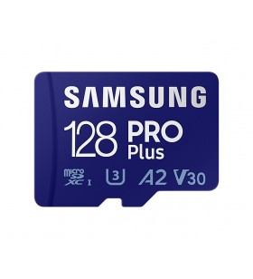 Samsung pro plus memorii flash 128 giga bites microsdxc uhs-i clasa 10